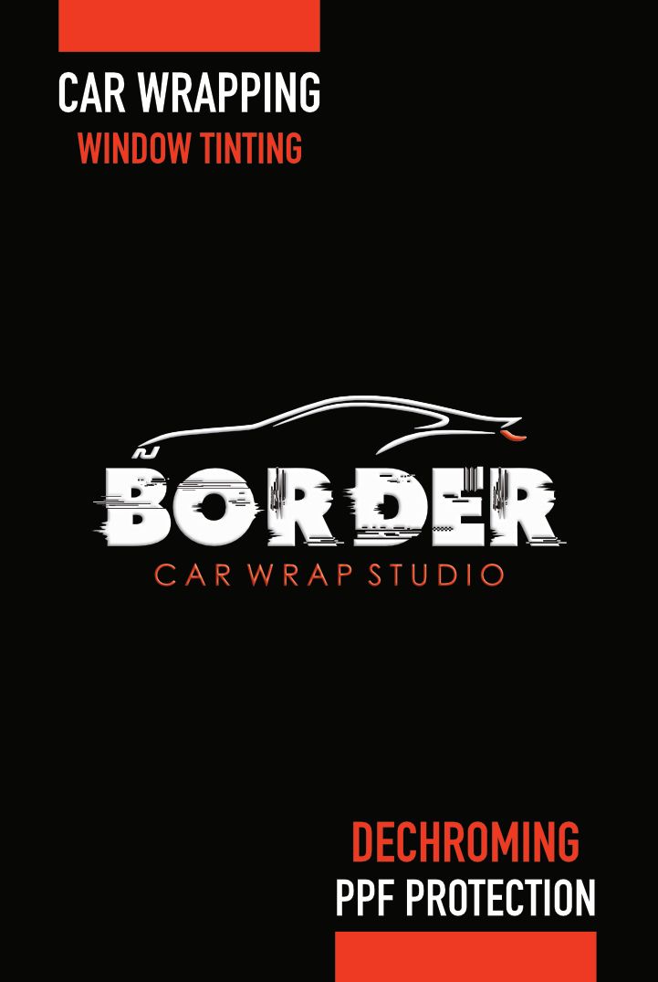 Wizytówki Glasgow wydrukowane dla Border Car Wrap Studio z Hawick w Roxburghshire (Scottish Borders) – wizytówki premium dla firmy zajmującej się full wrappingiem samochodów w Szkocji.